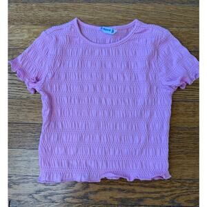 Mayoral Girls' Pink Stretchy Shirt Size 4